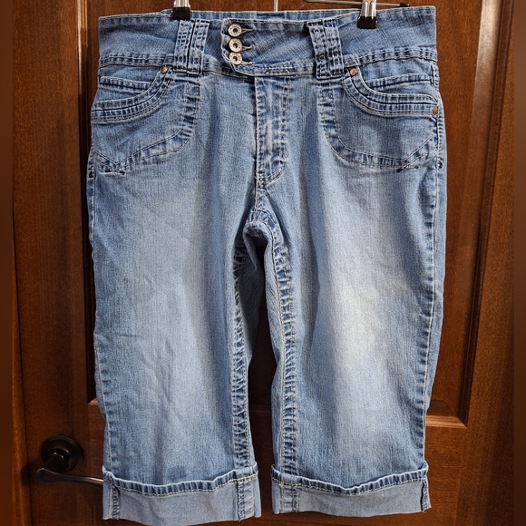 Angels Blue Ankle Cropped Jeans - Picture 6 of 10